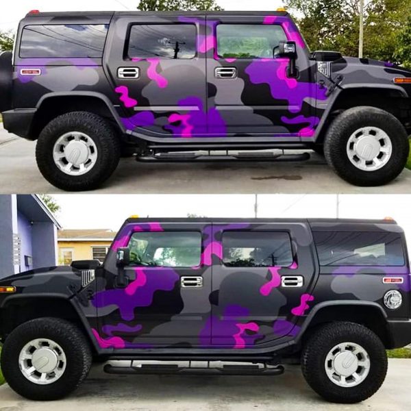 Custom Camo Wraps! Restyle Your Vehicle with Our Camouflage Wraps, Camo is one of our biggest sellers and we offer all different type of camo designs! Servicing the Miami and South Florida. Cars, Trucks, Watercraft, Wave Runner, Boats and more. Call (954) 908-5883 or email us today info@darkhorsemiami.com
